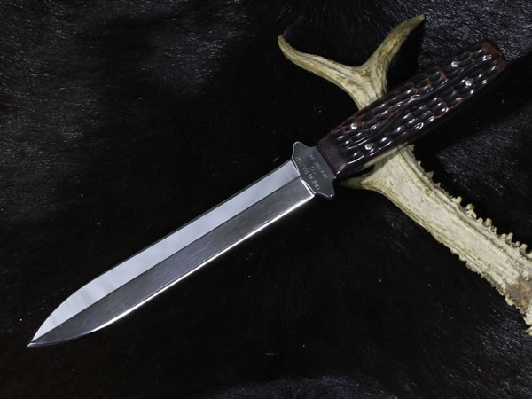 型号：卡巴 Kabar 6476-格斗短剑-镜面打磨-罕有犀牛骨手柄-全球限量500把