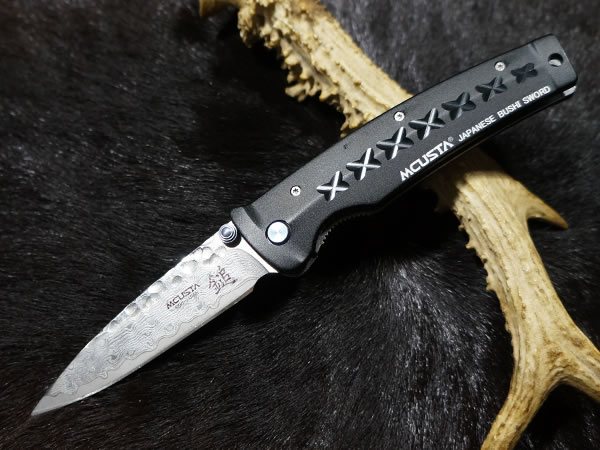 型号：丸章工业-大马士革钢黑色柄折-槌-MCUSTA-161D