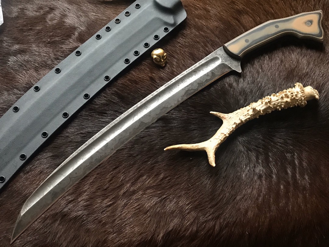 型号：亚特兰大展会藏品美国手工刀匠安德森施盖普打造ALFA手工战术刀