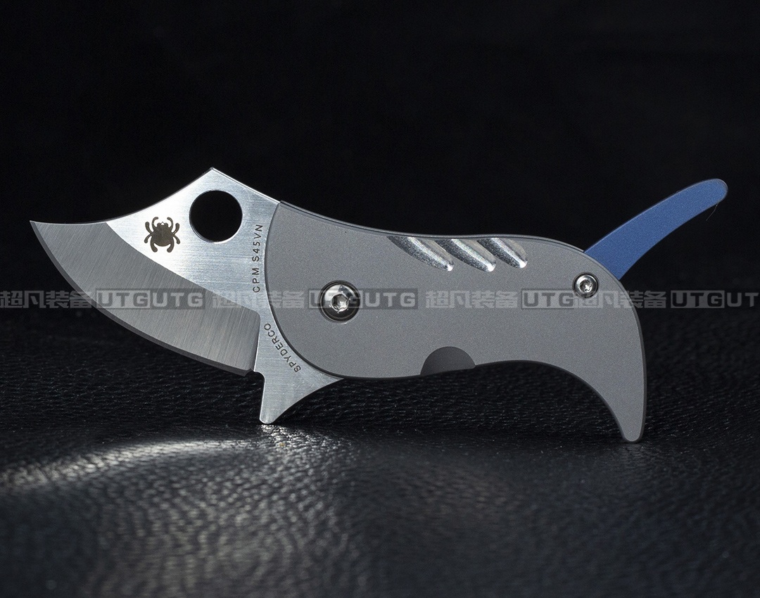 型号：Spyderco 蜘蛛POCHI™ 樱井一幸设计狗形EDC折刀C256TIP